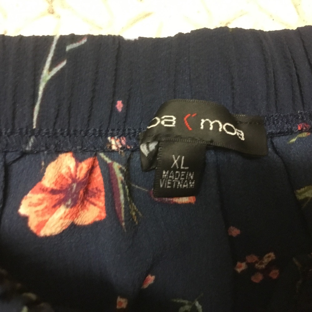 Moa‎ Moa & Floral Tops Womens XL Navy Black Tropical Bundle Excellent Condition - Picture 4 of 8